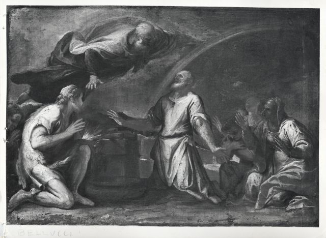 Anonimo — Bellucci Antonio - sec. XVII/ XVIII - Sacrificio di Noè — insieme